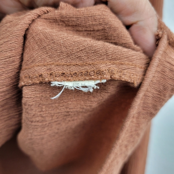 Free People Brown Long Sleeve Textured Top - Picture 12 of 12